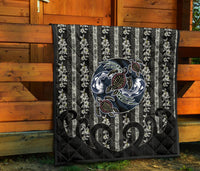 Hawaii Premium Quilt - Turtle Hibiscus Pattern - Polynesian Pride