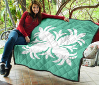 Hawaiian Premium Quilt Royal Pattern - Seafoarm - A2 Style - Polynesian Pride