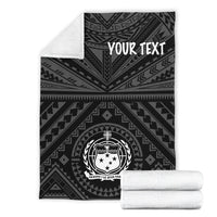 Samoa Personalised Premium Blanket - Samoa Seal In Polynesian Tattoo Style - Polynesian Pride