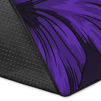 Hawaiian Map Hibiscus Flowers Vintage Polynesian Rug AH - Polynesian Pride