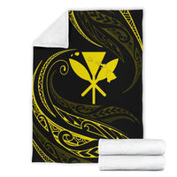 Kanaka Premium Blanket - Yellow - Frida Style - Polynesian Pride