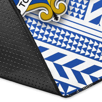 Mate Ma'a Tonga Rugby Area Rug Polynesian Creative Style - Blue - Polynesian Pride