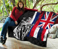 Hawaii King Flag Premium Quilt - Polynesian Pride