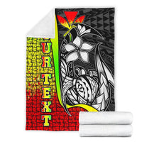 Polynesian Hawaii Custom Personalised Premium Blanket Reggae - Turtle with Hook - Polynesian Pride