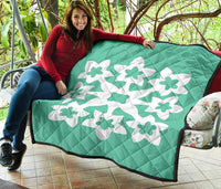Hawaiian Premium Quilt Royal Pattern - Seafoarm - A1 Style - Polynesian Pride