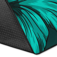 Hawaiian Map Hibiscus Flowers Vintage Polynesian Rug AH - Polynesian Pride