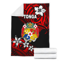 Mate Ma'a Tonga Rugby Premium Blanket Polynesian Unique Vibes - Red - Polynesian Pride