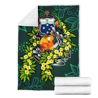 Samoa Polynesian Premium Blanket - Ti Leaf Lei Turtle - Polynesian Pride