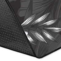 Hibiscus And Plumeria B&W Area Rug AH - Polynesian Pride