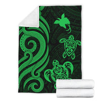 Papua New Guinea Premium Blanket - Green Tentacle Turtle - Polynesian Pride