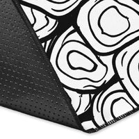 Hawaiian Hibiscus Memory Polynesian Turtle Area Rug AH - Polynesian Pride