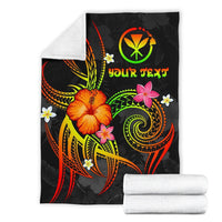 Polynesian Hawaii Personalised Premium Blanket - Legend of Kanaka Maoli (Reggae) - Polynesian Pride