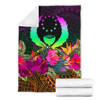 Pohnpei Premium Blanket - Summer Hibiscus - Polynesian Pride