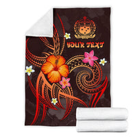 Polynesian Hawaii Personalised Premium Blanket - Legend of Samoa (Red) - Polynesian Pride