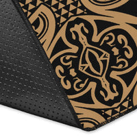 Hawaii Area Rug Polynesian Kakau Turtle AH - Polynesian Pride
