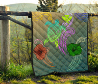 Hawaii Turtle Polynesian Premium Quilt - Tag Style - Polynesian Pride