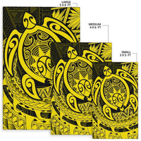 Hawaii Polynesian Turtle Rug - Yellow - Polynesian Pride