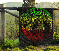Polynesian Quilt - Polynesian Reggae Seahorse Tattoo - Polynesian Pride