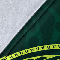 Papua New Guinea Polynesian Premium Blanket - Green Turtle Hibiscus - Polynesian Pride