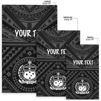 Samoa Personalised Area Rug - Samoa Seal In Polynesian Tattoo Style - Polynesian Pride