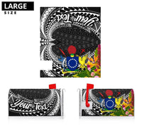 Cook Islands Mailbox Cover - Custom Personalised Tropical Flowers Style - Polynesian Pride