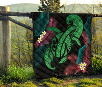 Hawaii Turtle Polynesian Tropical Premium Quilt - Ghia Style Green - Polynesian Pride