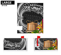 Tokelau Mailbox Cover - Custom Personalised Tropical Flowers Style - Polynesian Pride