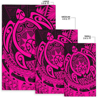 Hawaii Polynesian Turtle Rug - Pink - Polynesian Pride