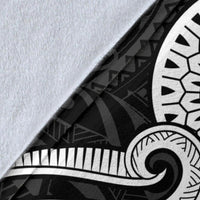 Papua New Guinea Premium Blanket - White Tentacle Turtle - Polynesian Pride