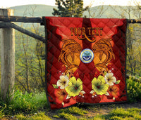 Federated States Of Micronesia Custom Personalised Premium Quilt - Tribal Tuna Fish - Polynesian Pride