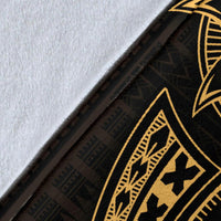 Seahorse Polynesian Blanket - Polynesian Tattoo Gold - Polynesian Pride