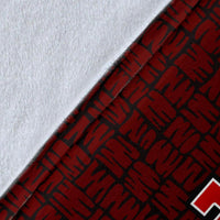 Polynesian Hawaii Custom Personalised Premium Blanket Red - Turtle with Hook - Polynesian Pride