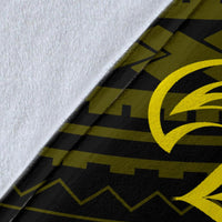 Hawaii Sea Turtle Is Swimming Toward Premium Blanket Yellow - Polynesian Pride