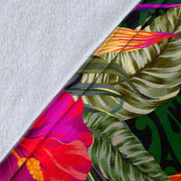 Chuuk Premium Blanket - Summer Hibiscus - Polynesian Pride