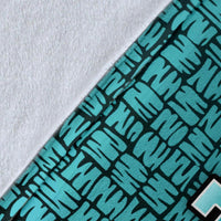 Polynesian Hawaii Custom Personalised Premium Blanket Turquoise - Turtle with Hook - Polynesian Pride