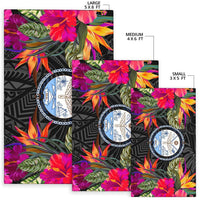 Marshall Islands Area Rugs Hibiscus Polynesian Pattern - Polynesian Pride