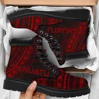 Vanuatu Leather Boots - Polynesian Red Chief Version - Polynesian Pride