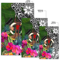 Vanutu Area Rug - Turtle Plumeria Banana Leaf - Polynesian Pride