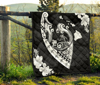 Hawaii Hibiscus Banzai Surfing Premium Quilt - Polynesian Pride