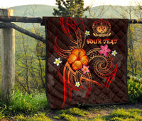 Polynesian Hawaii Personalised Premium Quilt - Legend of Samoa (Red) - Polynesian Pride