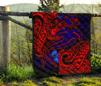 Samoa Quilt - Blue Shark Polynesian Tattoo - Polynesian Pride