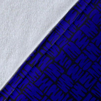 Chuuk Micronesia Premium Blanket Blue - Turtle With Hook - Polynesian Pride