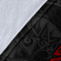Polynesian Hawaii Premium Blanket - Polynesian Turtle (Red) - Polynesian Pride