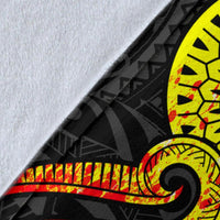 Papua New Guinea Premium Blanket - Reggae Tentacle Turtle - Polynesian Pride