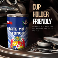Mate Ma'a Tonga Rugby Tumbler Polynesian Creative Style - Blue - Polynesian Pride