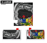 Cook Islands Mailbox Cover - Custom Personalised Tropical Flowers Style - Polynesian Pride