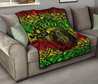 Seahorse Polynesian Premium Quilt - Polynesian Tattoo Reggae - Polynesian Pride