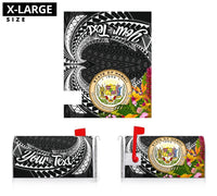 Hawaii Mailbox Cover - Custom Personalised Tropical Flowers Style - Polynesian Pride