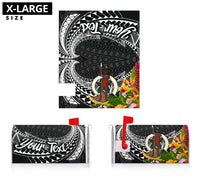 Vanuatu Mailbox Cover - Custom Personalised Tropical Flowers Style - Polynesian Pride