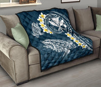 Hawaii Turtle Plumeria Polynesian Premium Quilt - Sease Style - Polynesian Pride
